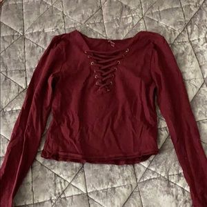Lace-Up Top